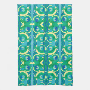 Linge De Cuisine Art Déco vintage papillons de jardin Jazz Pochoir