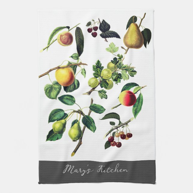 Linge De Cuisine art fruitier ajouter votre propre texte à personna (Vertical)