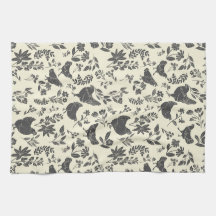 Art populaire Farmhouse moderne Poulets & Botaniqu