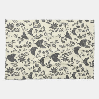Linge De Cuisine Art populaire Farmhouse moderne Poulets & Botaniqu