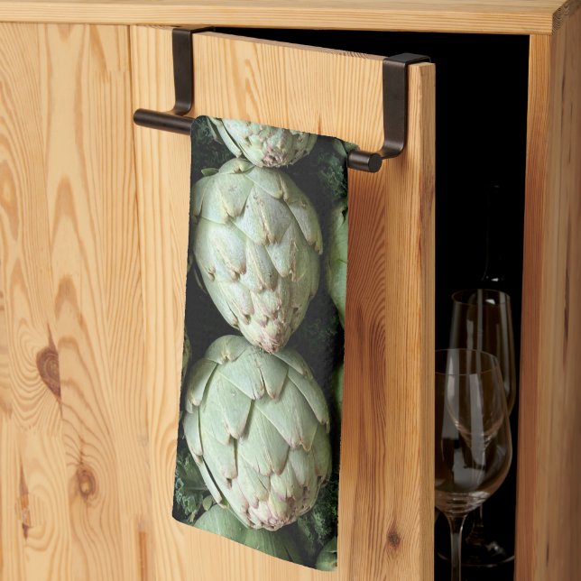 Linge De Cuisine Artichauts (Pliage en tiers)