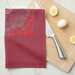 Linge De Cuisine Artisanat traditionnel Sindhi Indus Ajrak Design A