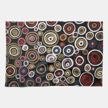 Artistes Aborigènes Australiens Servir Le Serviett