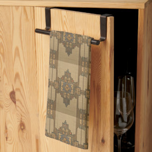 Linge De Cuisine Arts & Crafts Craftsman et style Mission floral