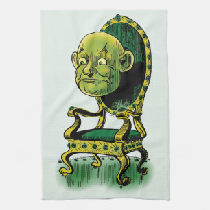 Linge De Cuisine Assistant vintage Oz, Grumpy Wizard Emerald Throne