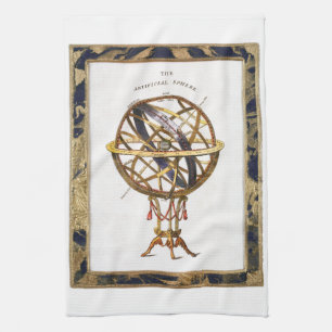 Linge De Cuisine Astronomie Vintage, Sphère Artificielle ou Armilla