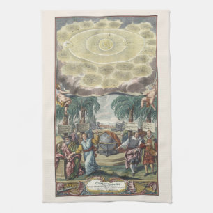 Linge De Cuisine Atlas Coelestis de Doppelmaier, Astronomie Vintage