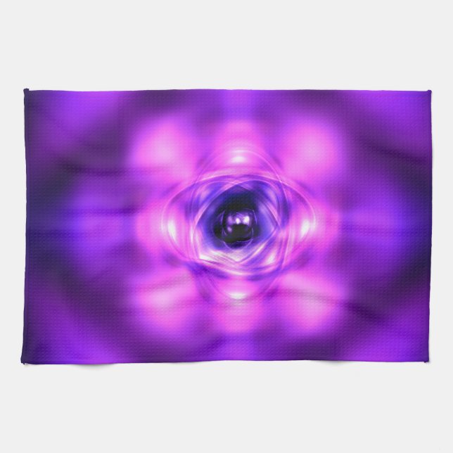 Linge De Cuisine atome de brillance violette (Horizontal)