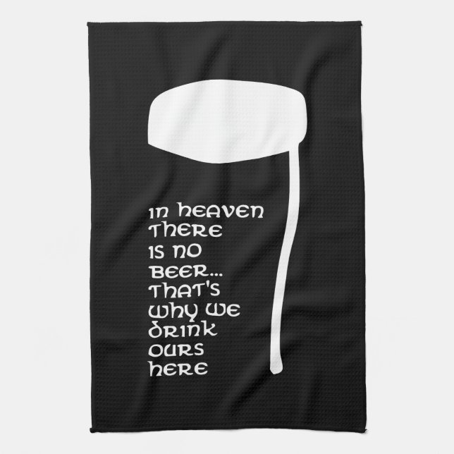 Linge De Cuisine Au Ciel il n'y a pas de bière (Vertical)