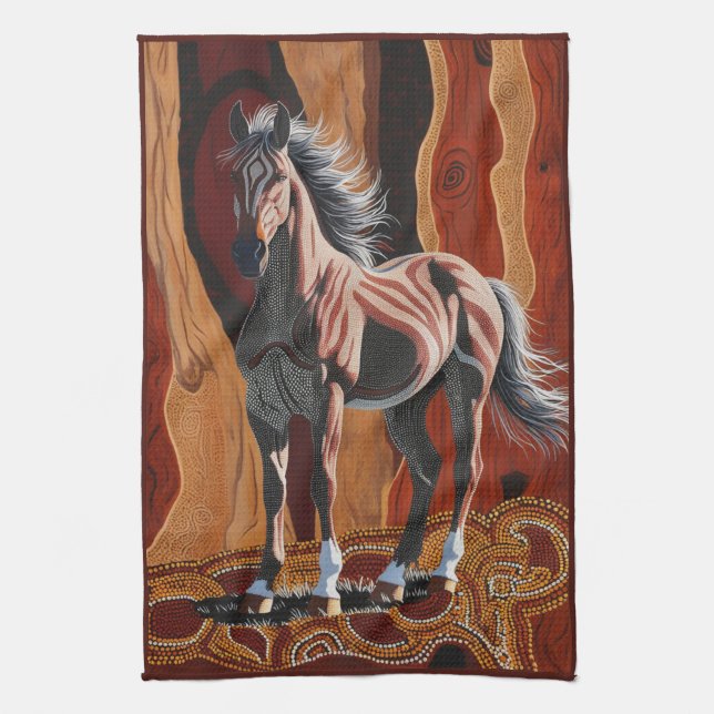 Linge De Cuisine Australie Wild Brumby (Vertical)