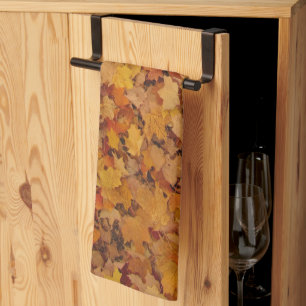 LINGE DE CUISINE AUTOMNE LAISSE MOTIF