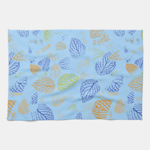 Linge De Cuisine Automne, motif feuilles 3