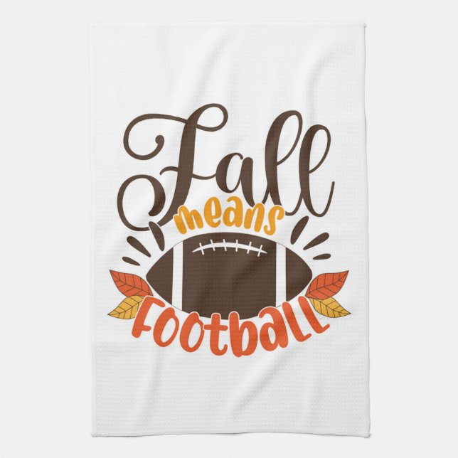 Linge De Cuisine Automne signifie football (Vertical)