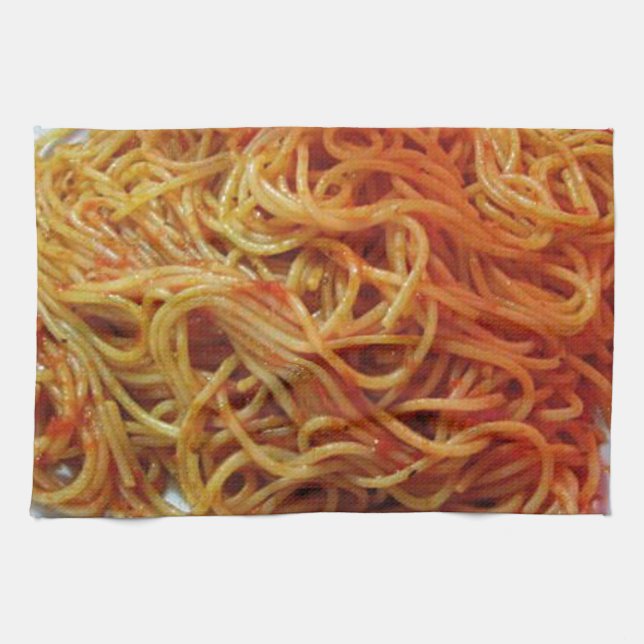Linge De Cuisine Aux spaghetti d'amour (Horizontal)