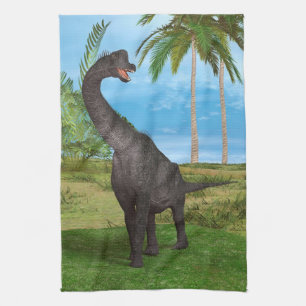 Linge De Cuisine Aventure de dinosaure à long cou dans la jungle