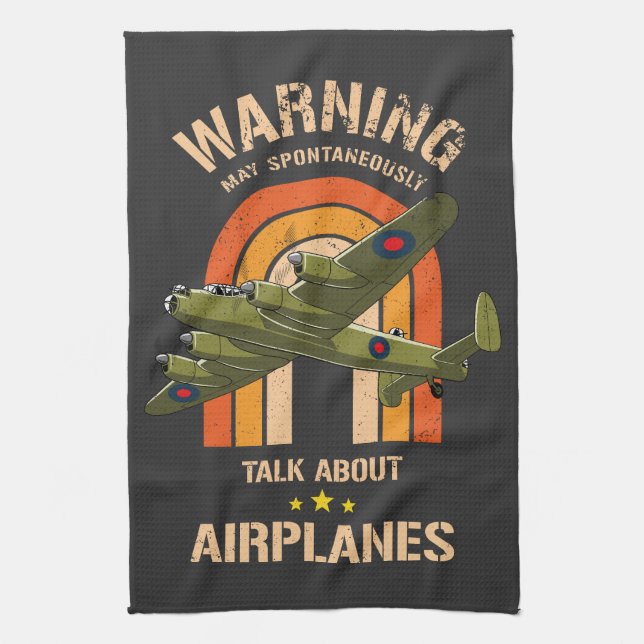 Linge De Cuisine Avertissement Peut Parler Spontanément D'Avions (Vertical)