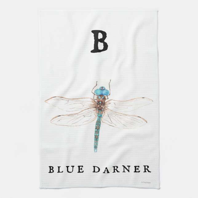 Linge De Cuisine "B" Bleu Darner (Vertical)