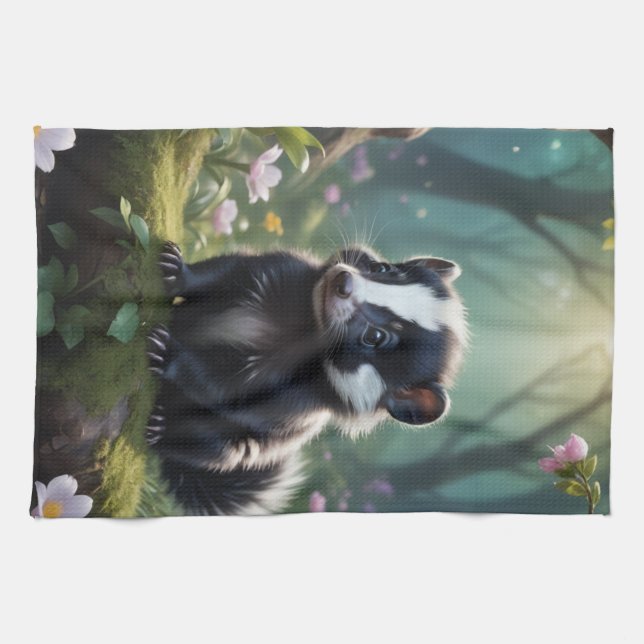 Linge De Cuisine Baby Skunk (Horizontal)