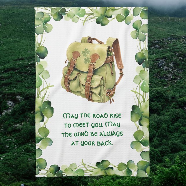 Linge De Cuisine Backpack May the Road Rise Irish Saint Patrick's (Créateur téléchargé)