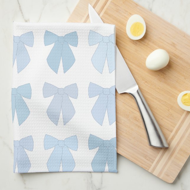 Linge De Cuisine Baies bleues (Quart Plié)