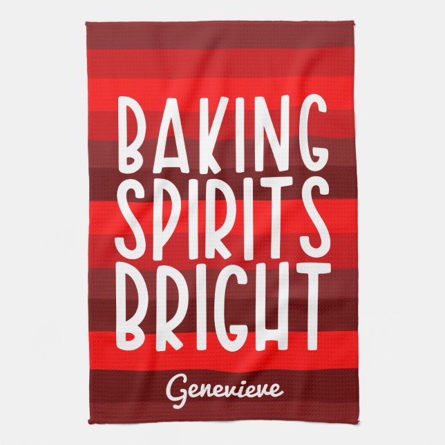 Linge De Cuisine Baking Spiritueux | Cuisine de vacances personnali (Vertical)