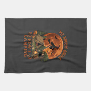 Linge De Cuisine Balai Casse Halloween Sorcière Camping Tente Feu d