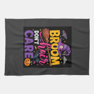 Linge De Cuisine Balai d'Halloween Cheveux S'en Fout Citation de So