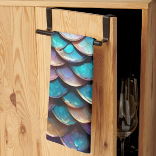 Linge De Cuisine Balances de sirènes de couleur pastel,