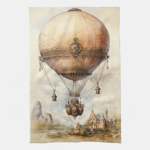 Linge De Cuisine Ballon à air chaud à vapeur vintage