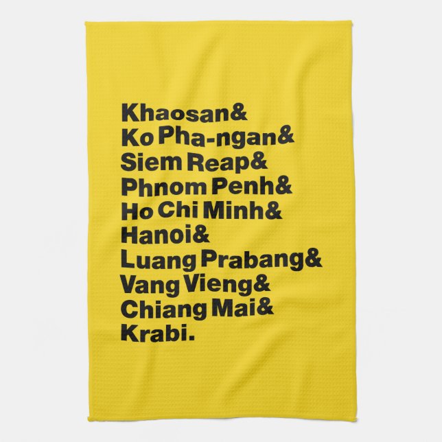 Linge De Cuisine Banana Pancake Trail / Circuit (Vertical)