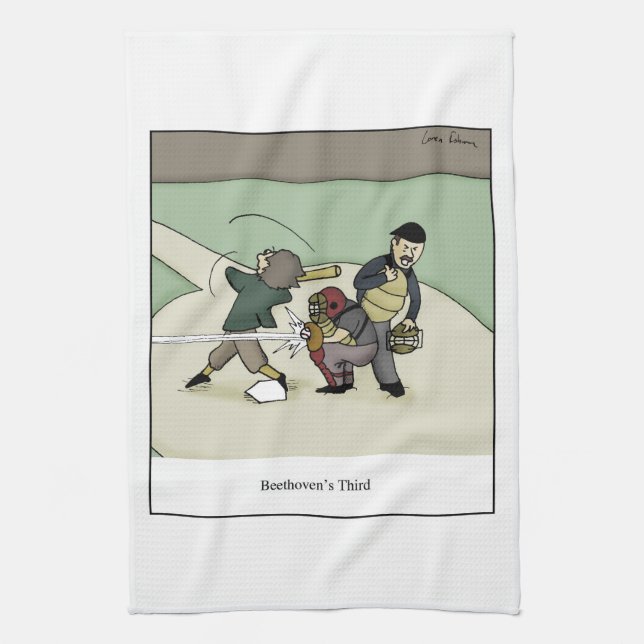 Linge De Cuisine Bande dessinée de Beethoven la troisième (Vertical)