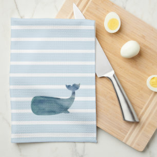 Linge De Cuisine Bande nautique de baleine