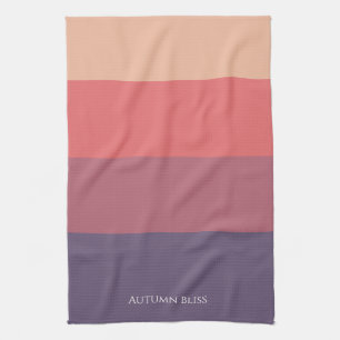 Linge De Cuisine Bandes de couleur automne -