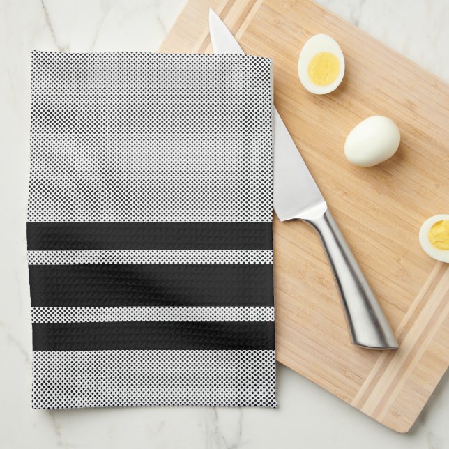 Linge De Cuisine Bandes et Pois (Quart Plié)