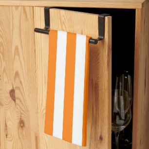 Linge De Cuisine Bandes orange et blanches de sécurité