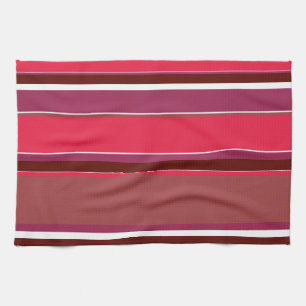 Linge De Cuisine Bandes rouges