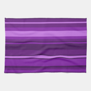 Linge De Cuisine Bandes violettes