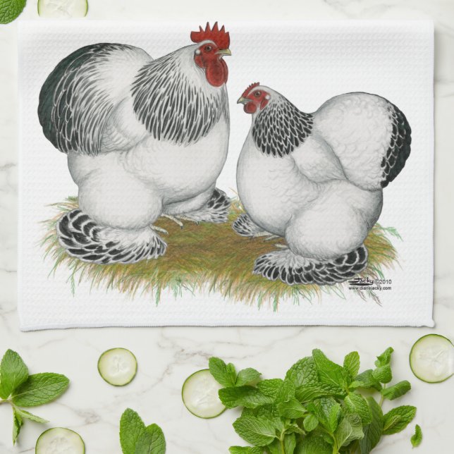 Linge De Cuisine Bantams colombiens de Cochin (Plié)