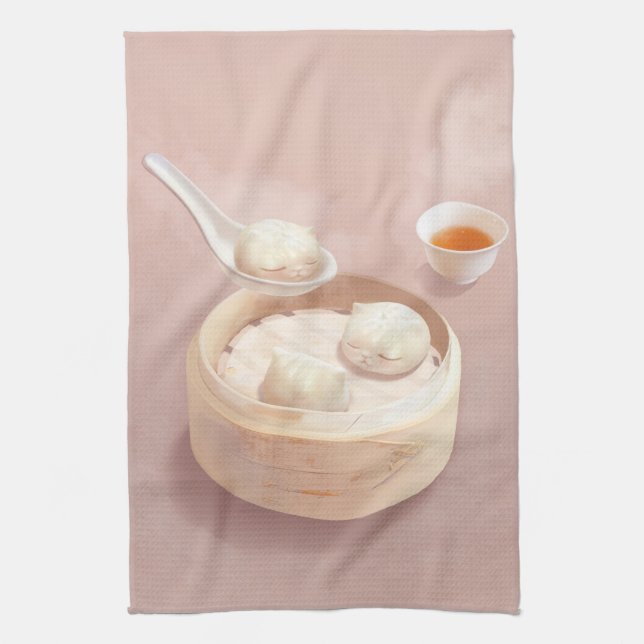 Linge De Cuisine Bao Baby - Tea Time Bao Buddies (Vertical)