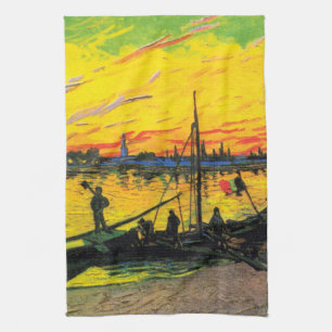 Linge De Cuisine Barges de charbon (F437) Van Gogh Fine Art