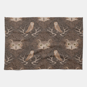 Linge De Cuisine Barne et chouette de Hoot sur un Motif de mousse B