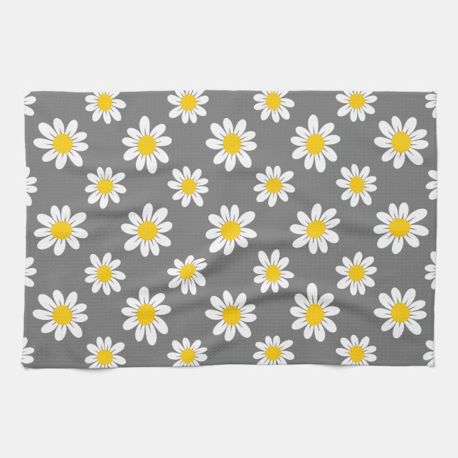 Linge De Cuisine Bassins jaunes blancs (Horizontal)