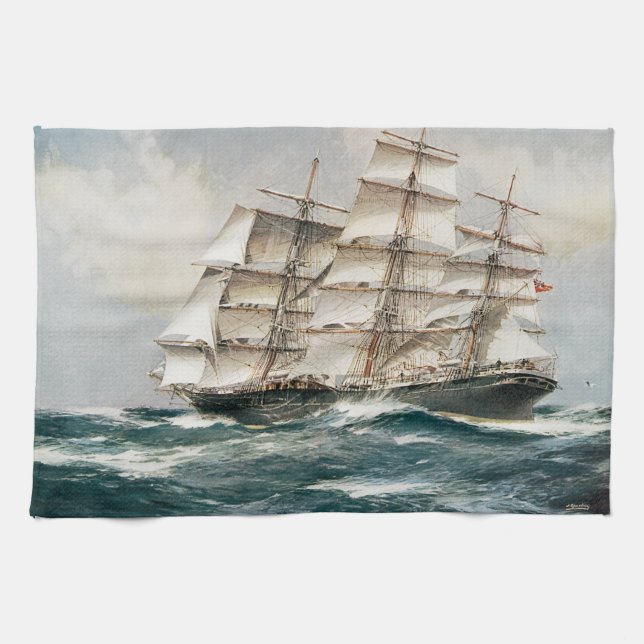 Linge De Cuisine Bateau de tondeuse Torrens (Horizontal)