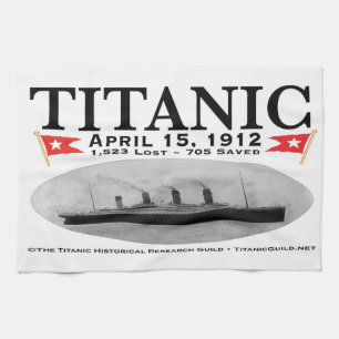 Linge De Cuisine Bateau titanique de fantôme
