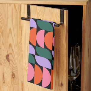 Linge De Cuisine Bauhaus Mid Century moderne géométrique MCM Rétro