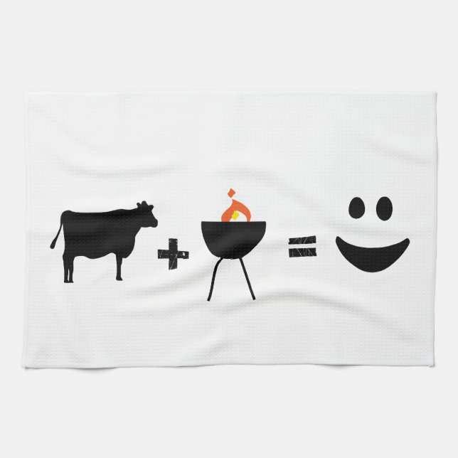 Linge De Cuisine BBQ = bonheur (Horizontal)