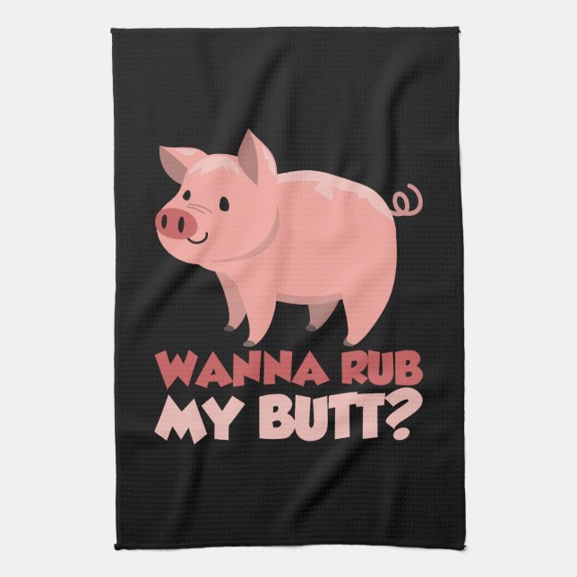 Linge De Cuisine BBQ - Wanna Rub My Butt (Vertical)