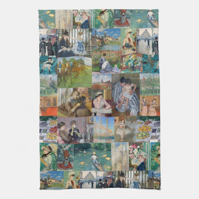 Linge De Cuisine Beau Art Impressionniste Élégant (Vertical)