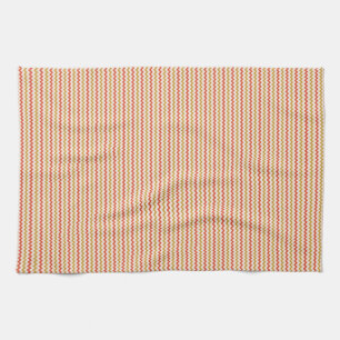 Linge De Cuisine Beau chevron zigzag ocre rose rouge