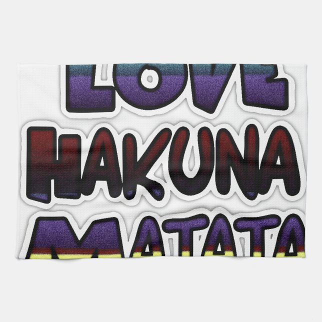 Linge De Cuisine Beau Hakuna Matata Art Print (Horizontal)